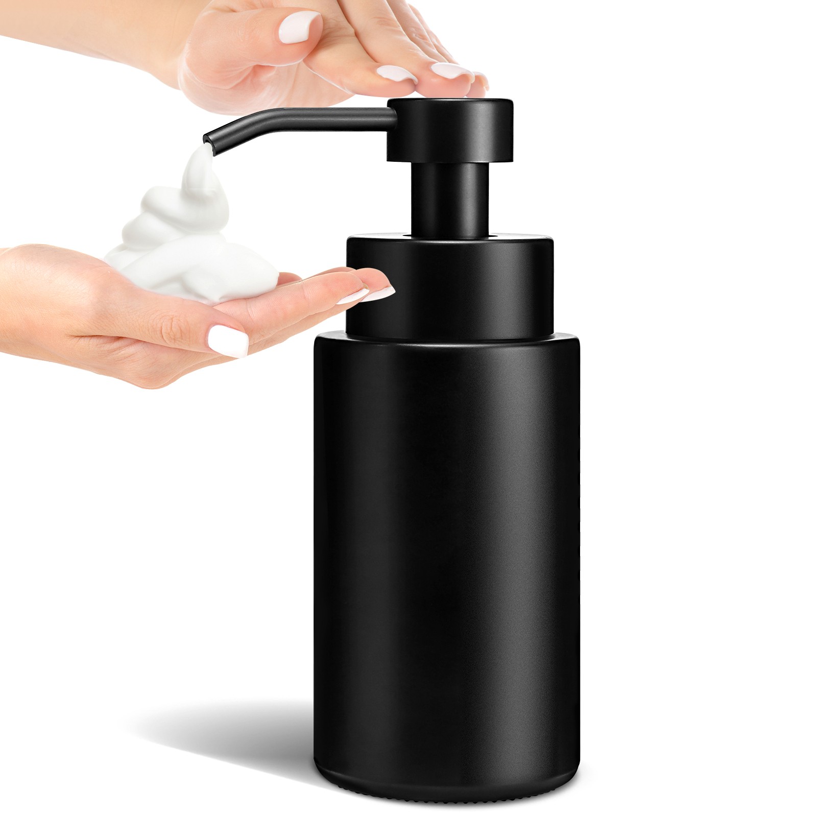 12oz Black Foaming Soap Dispenser 1 Pack