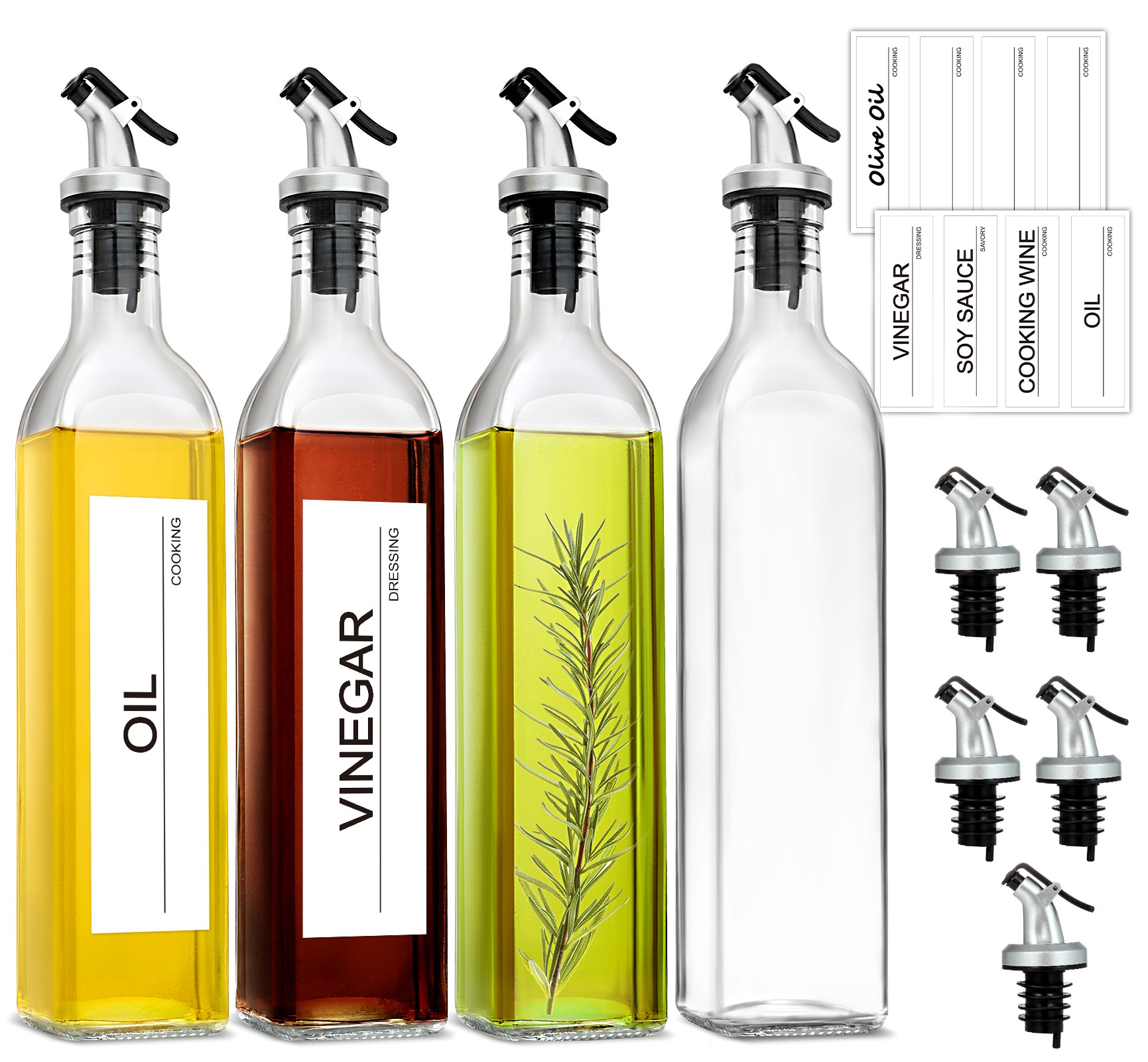 GMISUN Olive Oil Dispenser Bottle, Oil Dispenser Bottle for Kitchen, Cooking Oil