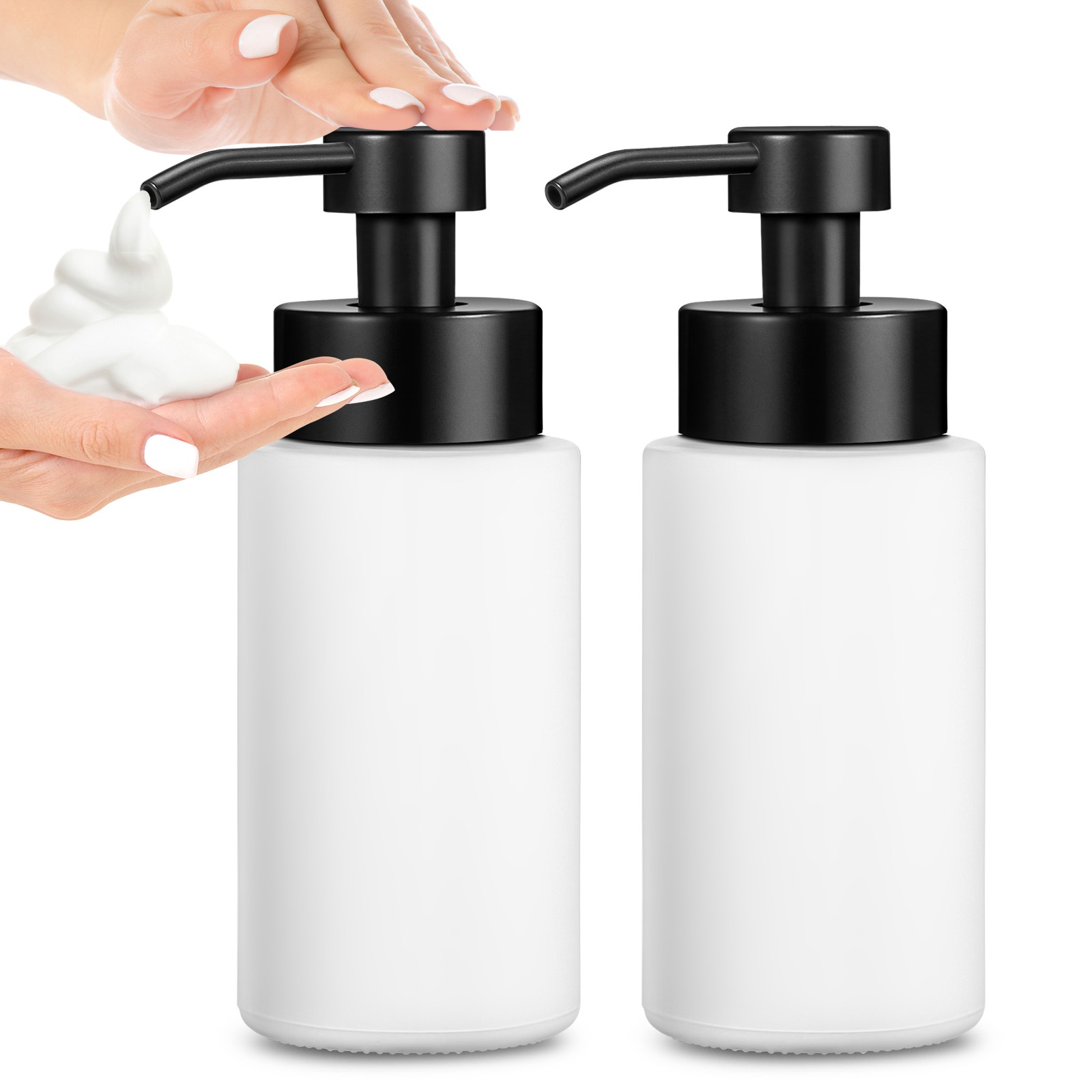 12oz White Foaming Hand Soap Dispenser