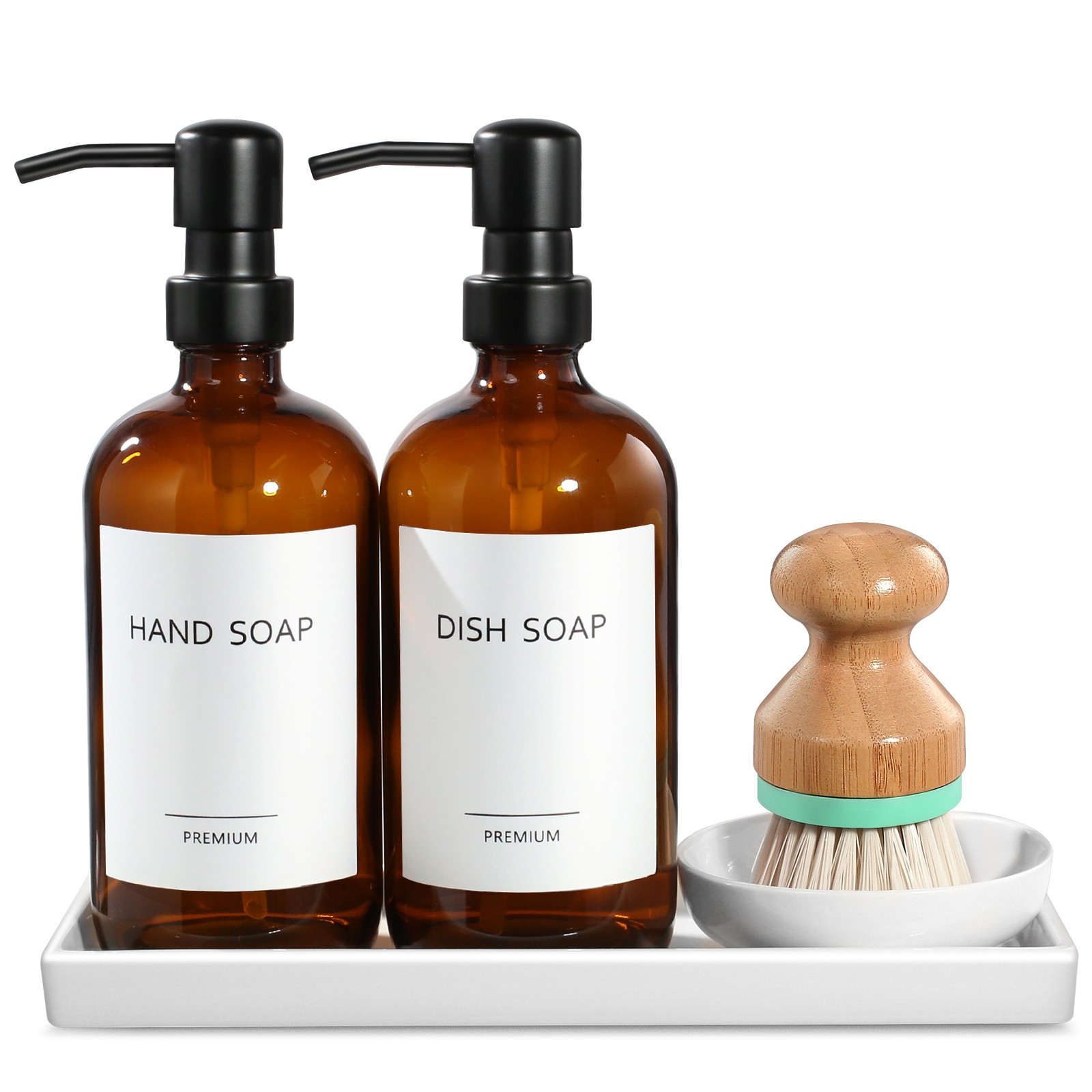 Amber Kitchen Soap Dispenser for Kitchen