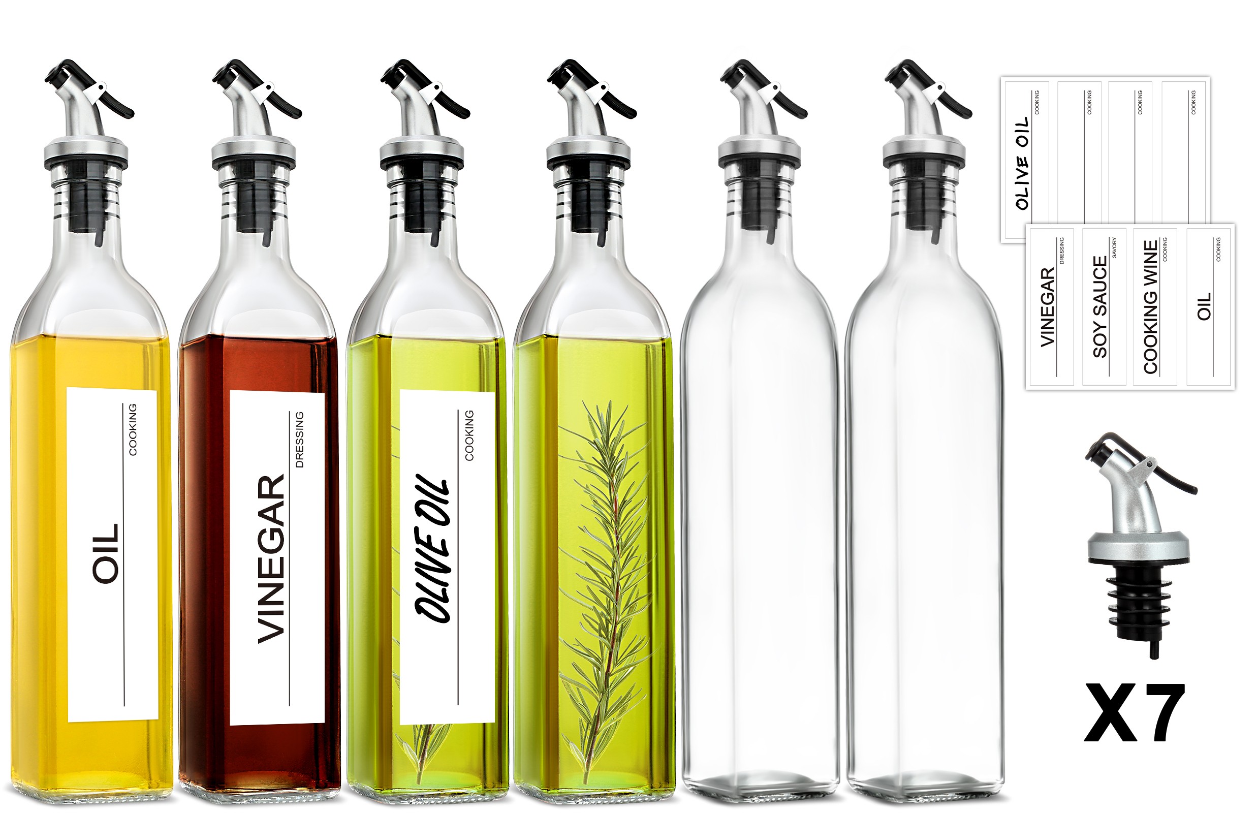 GMISUN Olive Oil Dispenser Bottle, Oil Dispenser Bottle for Kitchen, Cooking Oil